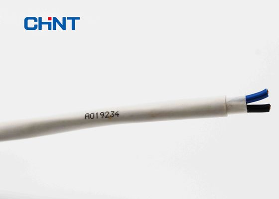 White Sheath  PVC Insulated Wire , 3 Core PVC Flexible Cable RVV 0.5mm - 0.75mm