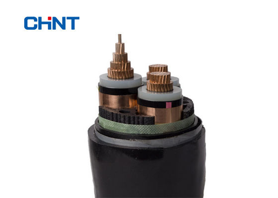 Cu Conductor XLPE Power Cable , Electrical MV XLPE Cable XLPE PVC Insulation