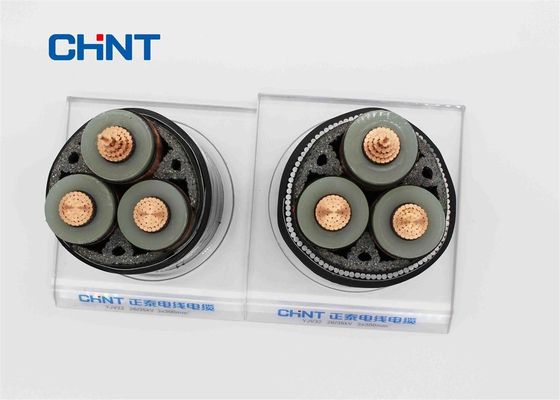 Medium Voltage 3 Core XLPE Cable 18/30KV Aluminum / Copper Conductor IEC 60502-2