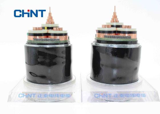 LSZH Class 2 Copper Conductor XLPE insulation and steel tape armored MV Cable IEC 60502 3 cores 300mm2