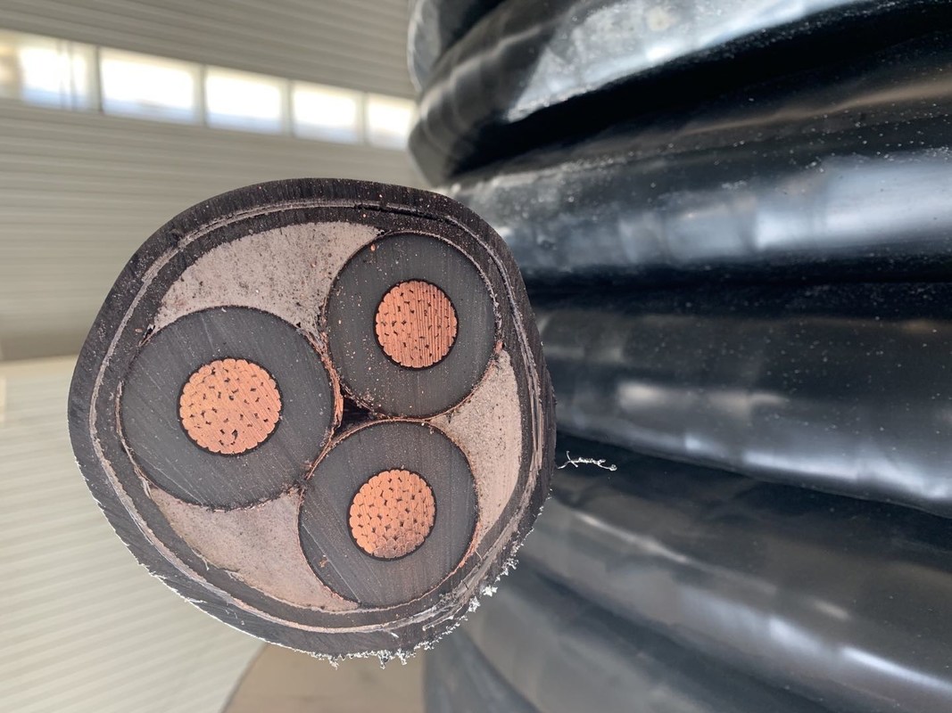 UV Resistant XLPE Power Cable Red Black Or G/Y Insulation Core Compacted Round Or Sector Shape